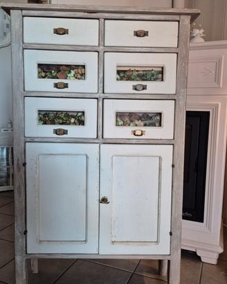 Credenza in stile shabby  in legno massell8