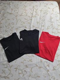 Set 3 t-shirt tecniche - Nike & Adidas