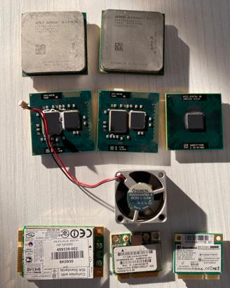 Lotto materiale informatico CPU e schede wifi