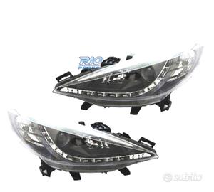FARI PEUGEOT 207 06-12 DRL FONDO NERO