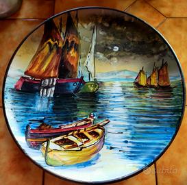 Piatto in ceramica - Cava dei tirreni
