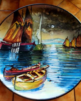 Piatto in ceramica - Cava dei tirreni