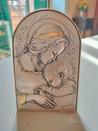 Cornice quadro Madonna in argento