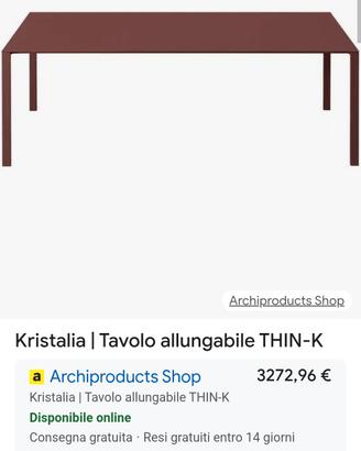 Tavolo Kristalia Think k