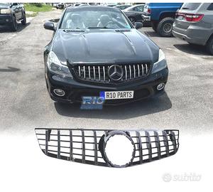 GRIGLIA PER MERCEDES SL R230 08-12 NERO LUCIDO