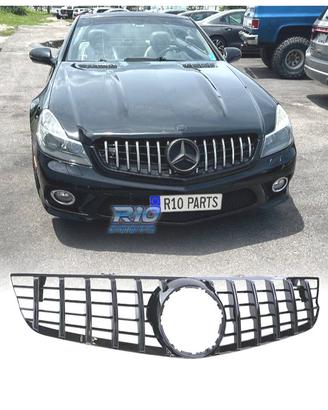 GRIGLIA PER MERCEDES SL R230 08-12 NERO LUCIDO