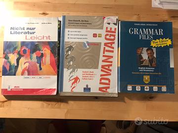 Libri letteratura tedesca; e grammatica inglese