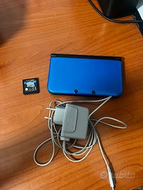 Nintendo 3ds XL Blu + Caricatore + Pokémon nero 2