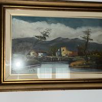 Olio su tela 30x40, antonio ponticelli con cornice