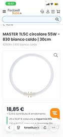 Lampadina 2Gx13 55W 16,5x302 mm