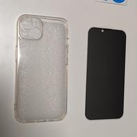 Cover trasparente e pellicola privacy iPhone 13