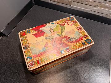 Scatola di latta Lazzaroni vintage