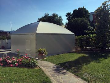 Gazebo 3x3 con gronda GRIGIO