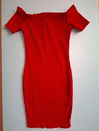 Mini abito rosso 
