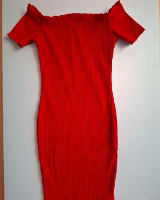 Mini abito rosso 