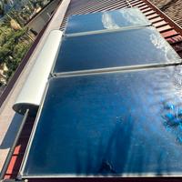 Boiler solare termino 320 litti con tre pannelli