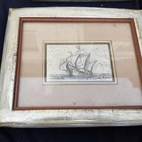 Quadro in bassorilievo argento925 caravellaS.Maria