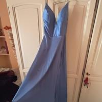 Abito matrimonio in raso carta da zucchero