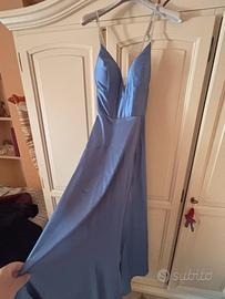 Abito matrimonio in raso carta da zucchero