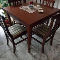 Tavolo classico soggiorno + 6 sedie