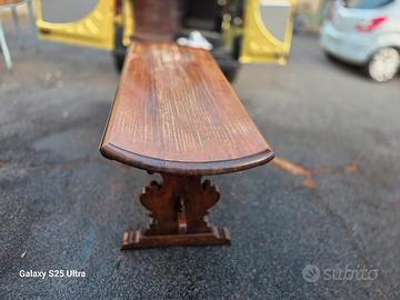 tavolo fratino antico in legno massello ovale 