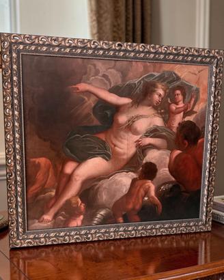 Olio si Tela del XVIII secolo 1700 Cenatiempo 700