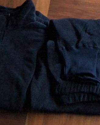 Maglia e pantalone in pile blu, nuovi