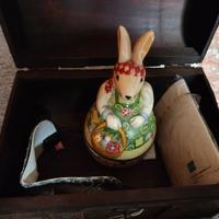 coniglio portagioie ceramica villeroy boch 