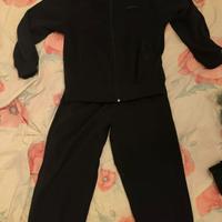 tuta in pile nera - taglia L-XL