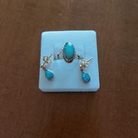 parure anello e orecchini(originari Australiani)