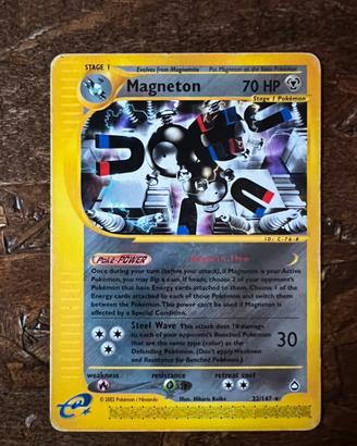 Pokémon Magneton Aquapolis E-reader WOTC ENG RARE