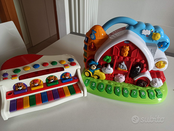 Fattoria parlante Chicco e pianola musicale Chicco