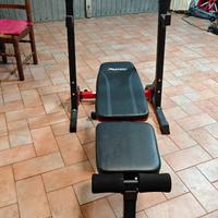 Panca Piana e Rack per Squat e manubri