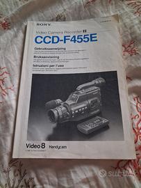 Istruzioni videocamera sony ccd-f455e