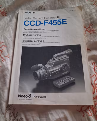 Istruzioni videocamera sony ccd-f455e