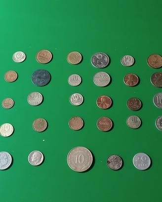 Collezione 60+ monete sovietiche ed estere