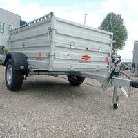 Carrello Rimorchio Auto Mono Asse Con Sovrasponde