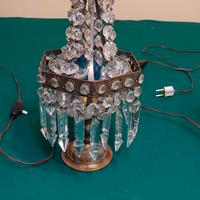 coppia di abat jour cristallo