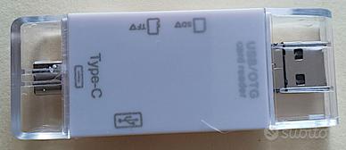 Lettore Adattatore OTG SD TF Micro USB Tipo C