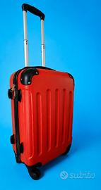 🧳 Trolley cabina rigido rosso – 50×35×23 cm