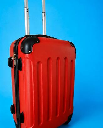 🧳 Trolley cabina rigido rosso – 50×35×23 cm