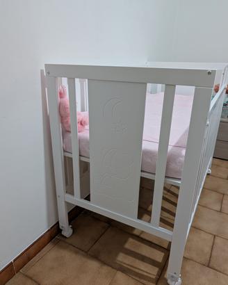 Lettino culla per bambini + materassino (nuovo)