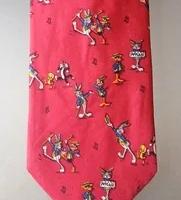 Looney Tunes Cravatta pura seta Bugs Bunny e Duffy