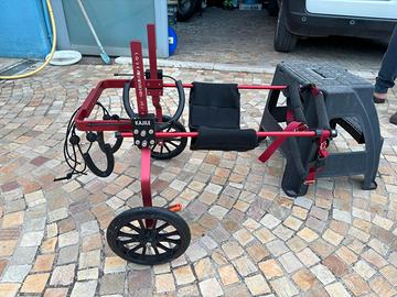 Carrellino ortopedico per cani di taglia grande 