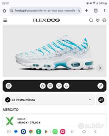 NIKE TN AIR MAX PLUS MARSEILLE NUOVE