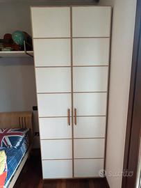 Letto singolo con materasso + comodino + armadio