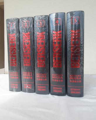 Manga Berserk deluxe edition volumi 1-5 nuovo