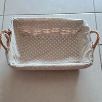 Cestini di vimini rettangolari 