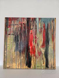 Tela astratto cm 80 x cm 80 dipinto 