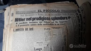 vecchi giornali "ventennio"